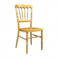 Wedding Event Gold Stackable Aluminium Napoleon Chair Wholesale