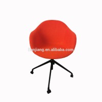 aluminium leg swivel chair glass fiber shell helmet chair