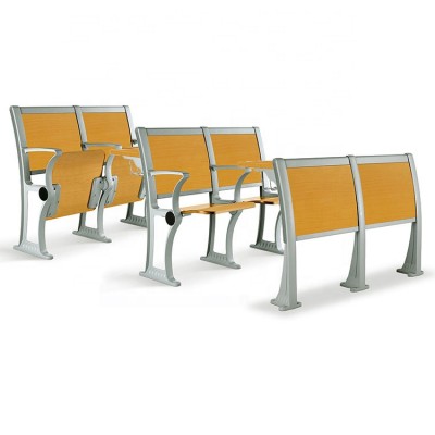 College Lecture Chair With Tablet, Lecture Hall Chair Desk Manufacturer, Wooden Lecture Hall Chair