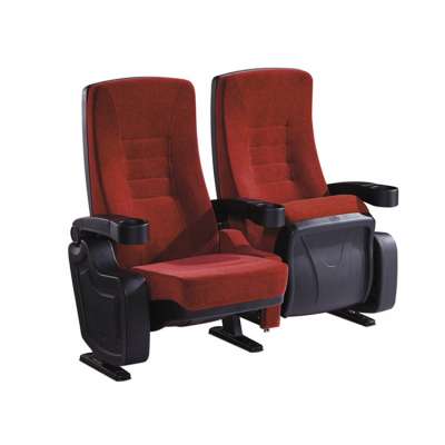 High back fabric cover movie room seating cinema chair